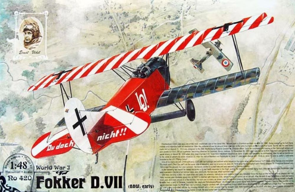 Roden 420 1/48 Fokker D VII (OAW Early) WWI German BiPlane Fighter