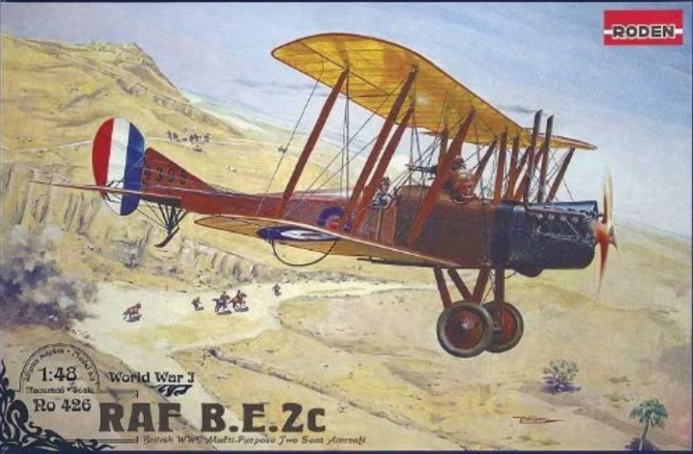 Roden 426 1/48 BE2C WWI RAF Recon BiPlane