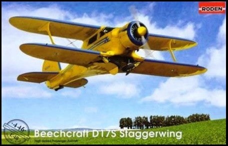 Roden 446 1/48 Beechcraft D17S Staggerwing Light Commercial BiPlane