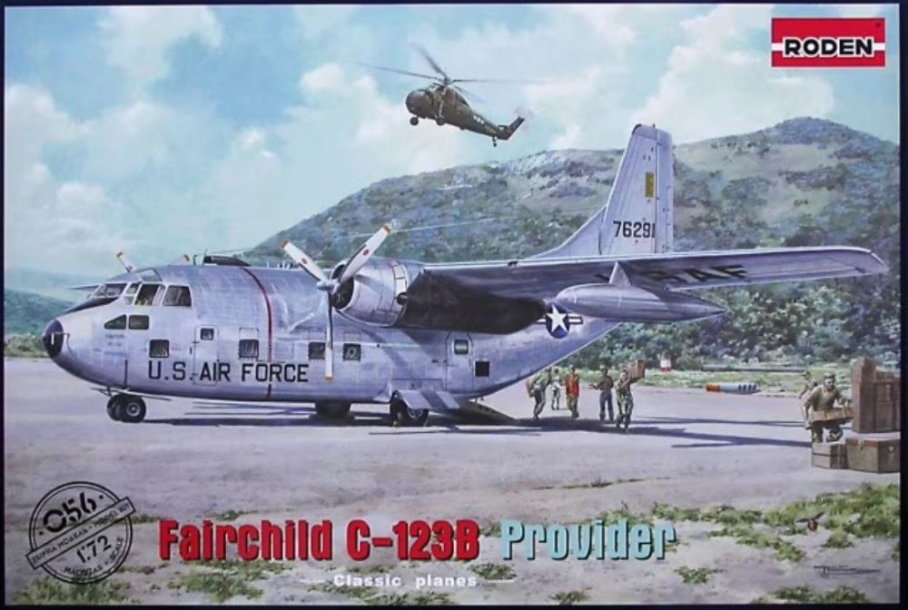 Roden 56 1/72 Fairchild C123B Provider USAF Transport Aircraft