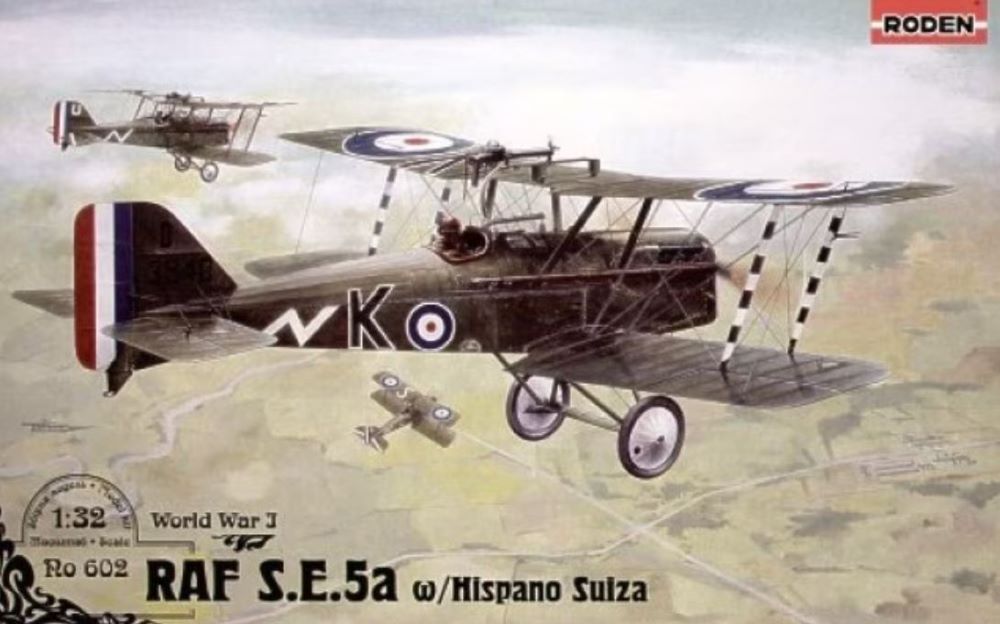 Roden 602 1/32 Se5a WWI RAF Fighter w/Hispano Suiza Engine