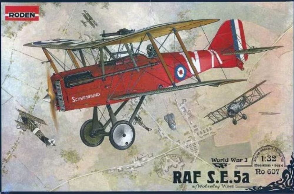 Roden 607 1/32 SE5a WWI RAF BiPlane Fighter