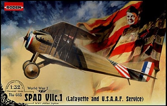 Roden 615 1/32 Spad VII C1 WWI BiPlane Fighter