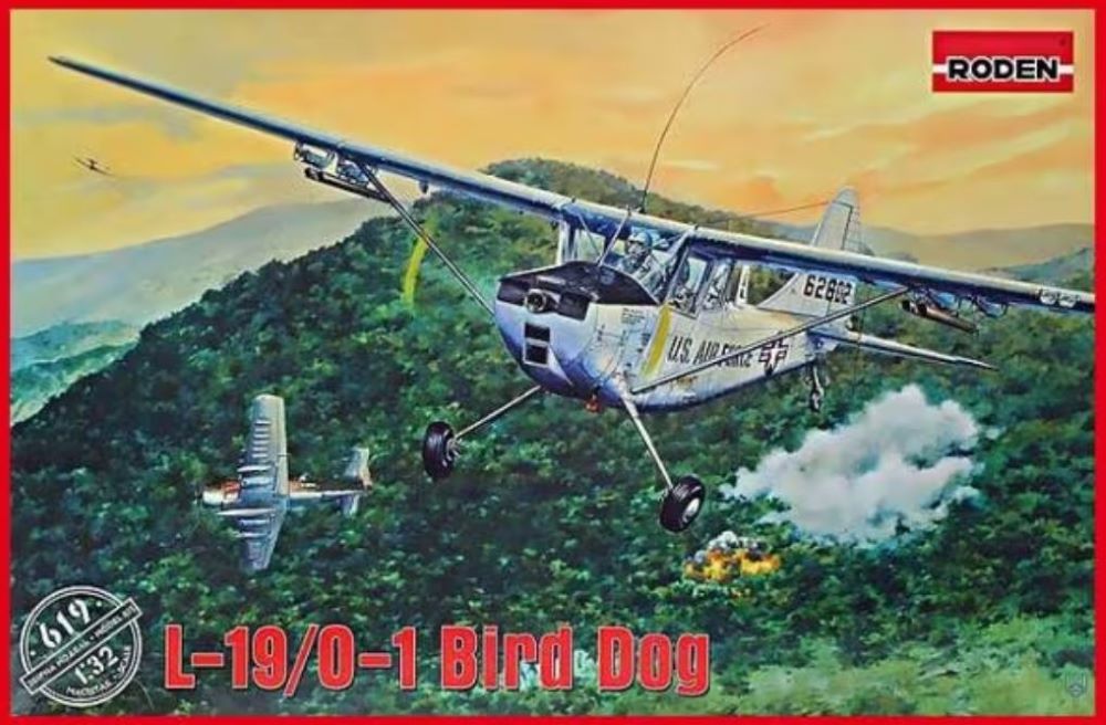 Roden 619 1/32 L19/O1 Bird Dog USAF Light Communications Aircraft