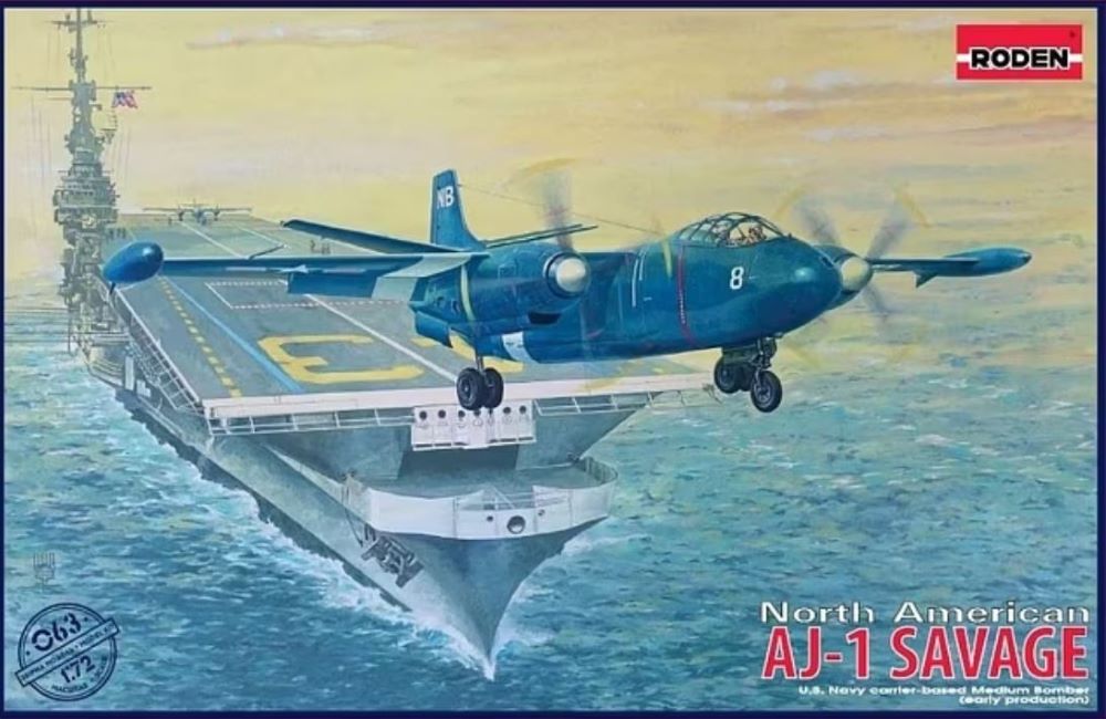 Roden 63 1/72 AJ1 Savage (Early Production) US Navy Carrier-Based Medium Bomber