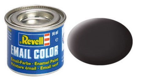 Revell 32106 14ml Enamel Tar Black Mat Tinlets (6/Bx)