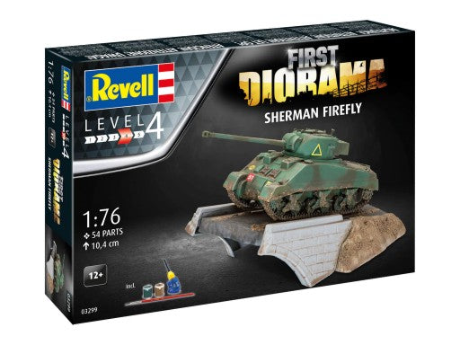 Revell 3299 1/76 Sherman Firefly Tank Diorama Set w/paint & glue