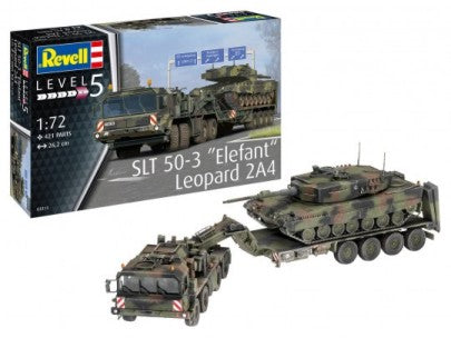 Revell 3311 1/72 SLT 50-3 Elefant Tank Transporter & Leopard 2A4 Tank