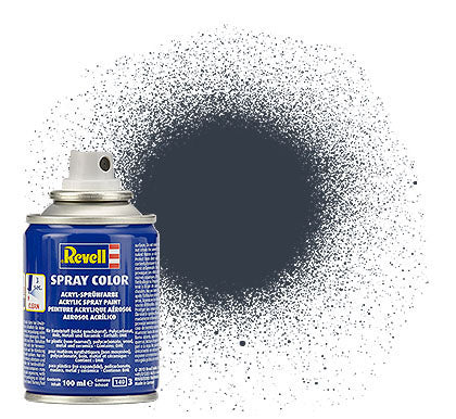 Revell 34178 100ml Acrylic Tank Grey Mat Spray (2/Bx)