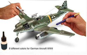 Revell 36200 Model Color: WWII German Aircraft Acrylic Paint Set (8 Colors) 18ml Bottles