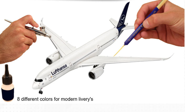 Revell 36203 Model Color: Modern Airliner Acrylic Paint Set (8 Colors) 18ml Bottles