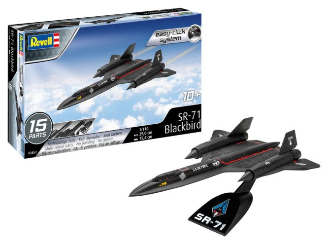 Revell 3652 1/110 SR71 Blackbird Stealth Jet (Snap)