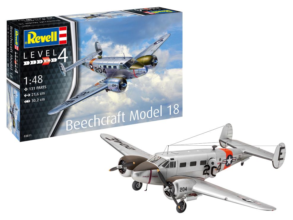 Revell 3811 1/48 Beechcraft Model 18 Aircraft