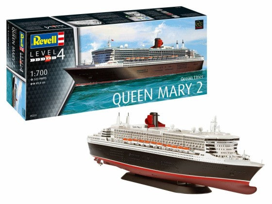 Revell 5231 1/700 Queen Mary II Ocean Liner