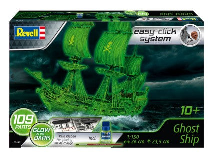 Revell 5435 1/150 Pirate Ghost Ship w/Glow-in-the-dark paint (Snap)