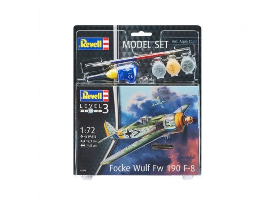 Revell 63898 1/72 Focke Wulf Fw190F8 Fighter/Bomber w/paint & glue
