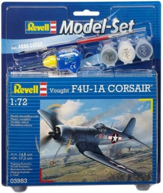 Revell 63983 1/72 F4U1A Corsair Fighter w/paint & glue