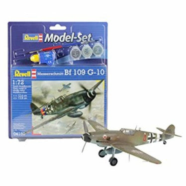 Revell 64160 1/72 Messerschmitt Bf109G10 Fighter w/paint & glue