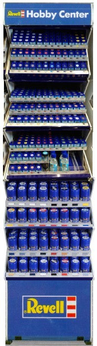 Revell B Aqua (Acrylic) Paints w/Spray Deal with Free Rack (88 colors, 32 sprays, mixing acc)