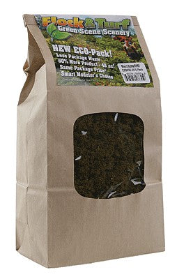 Scenic Express 865E All Scale Super Turf Ground Cover ECO Pack Bag - 48oz 1.4L -- Moss Green