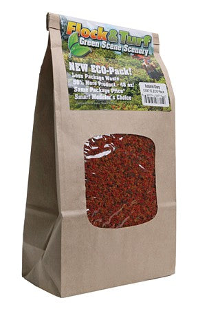 Scenic Express 871E All Scale Flock & Turf Ground Cover ECO Pack Bag - 48oz 1.4L -- Autumn Glory Blend