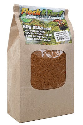 Scenic Express 874E All Scale Flock & Turf Ground Cover ECO Pack Bag -- Autumn Gold Fine 48oz 1.4l