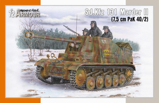 Special Hobby 172020 1/72 SdKfz 131 Marder II Tank w/7.5cm Pak 40/2 Gun