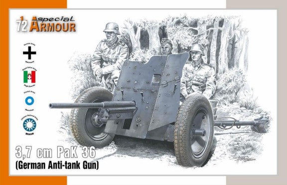 Special Hobby 172024 1/72 3.7cm PaK 36 German Anti-Tank Gun