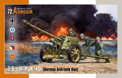 Special Hobby 172025 1/72 7.5cm PaK40 German Anti-Tank Gun