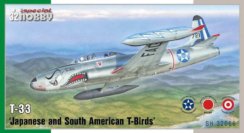 Special Hobby 32066 1/32 T33 T-Bird Jet Trainer Aircraft w/South American/Japanese Markings