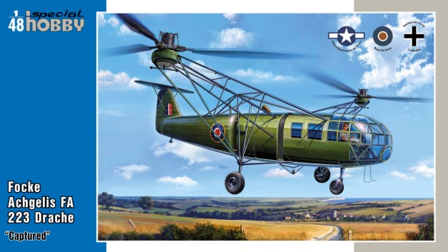 Special Hobby 48201 1/48 Focke Angelis FA223 Drache Captured Helicopter