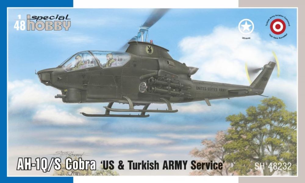 Special Hobby 48232 1/48 AH1Q/S Cobra US & Turkish Army Helicopter