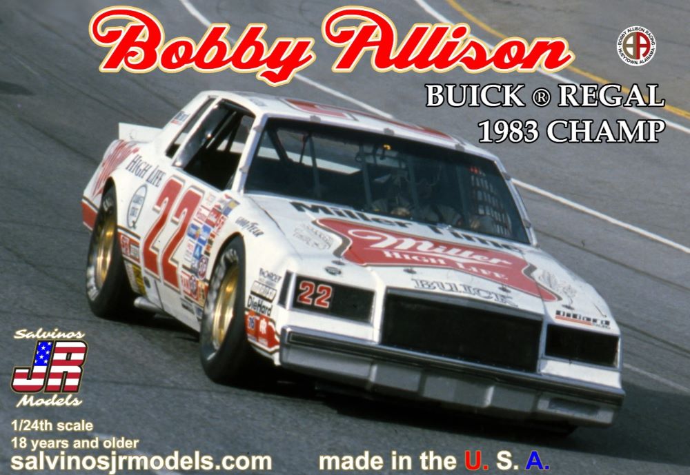 Salvinos Jr Models 19834 1/24 Bobby Allison #22 1983 Buick Regal Champion Race Car (Ltd Prod)