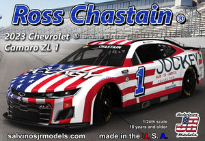Salvinos Jr Models 2023RCJ 1/24 Ross Chastain 2023 NASCAR Chevrolet Camaro ZL1 Race Car (Jockey) (Ltd Prod)