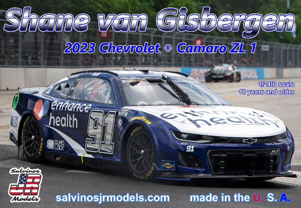 Salvinos Jr Models 2023SVG 1/24 Shane Van Gisbergen 2023 NASCAR Chevrolet Camaro ZL1 Race Car (Primary Livery) (Ltd Prod)