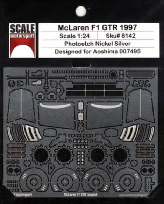 Scale Motorsport 8142 1/24 1997 McLaren F1 GTR Photo-Etch Detail Set For AOS