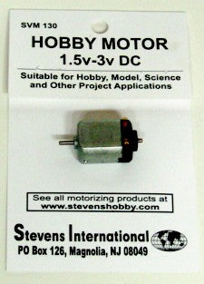 Stevens Motors 130 1.5 to 3v DC Small Electric Motor (Flat Sides)