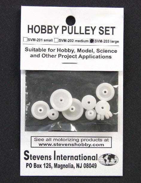 Stevens Motors 203 Assorted Large Plastic Pulley Set (1.9mm ID) (10pcs) (D)