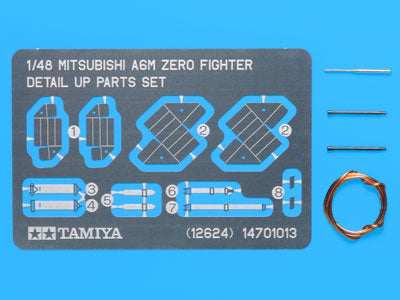 Tamiya 12624 1/48 Mitsubishi A6M Zero Fighter Photo-Etched Detail Set