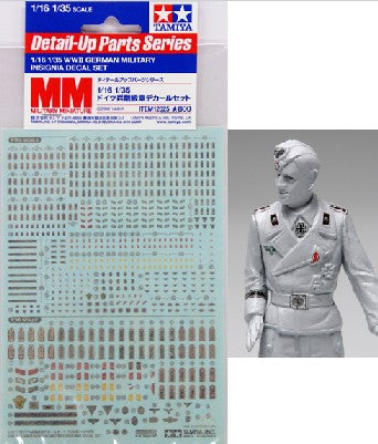 Tamiya 12625 1/16-1/35 WWII German Military Insignia Decal Set