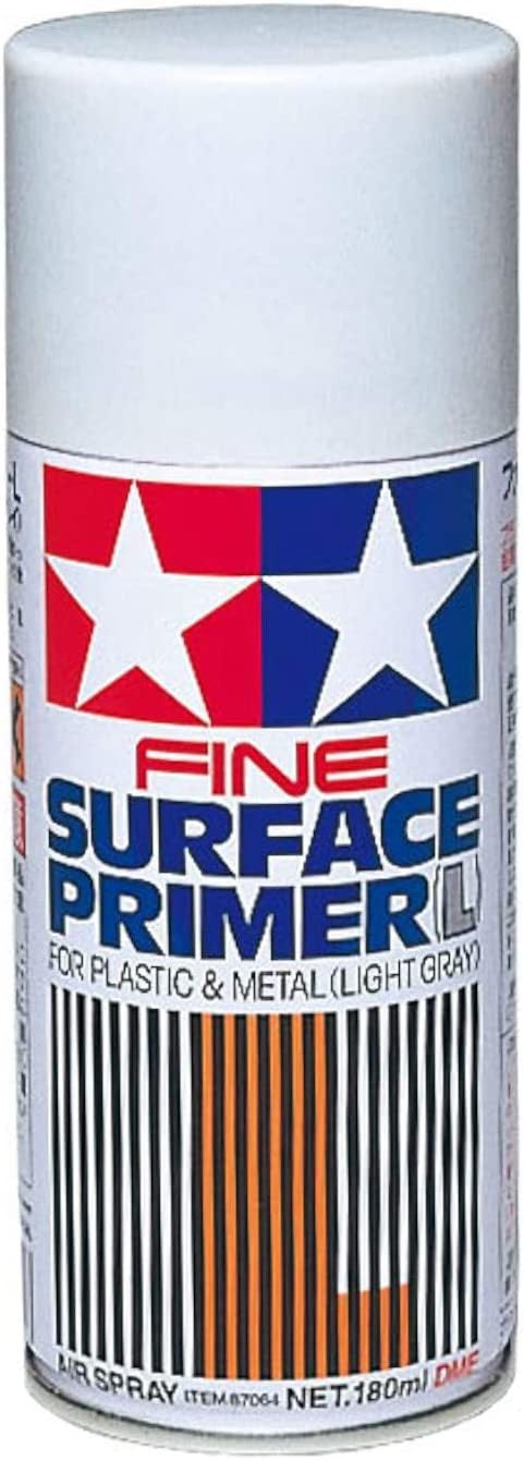 Tamiya 87064 Fine Surface Light Gray Primer (180ml Spray) (6/Bx) - Black  Forest® Hobby Supply Co