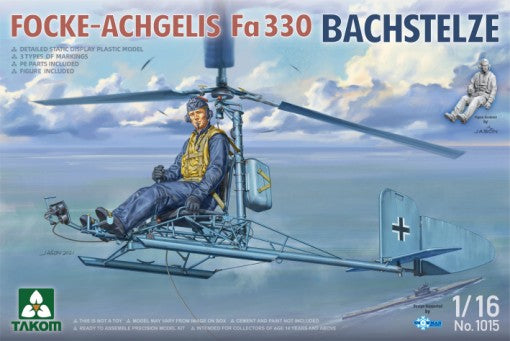 Takom 1015 1/16 Focke Achgelis Fa330 Bachstelze Gyrocopter w/Figure