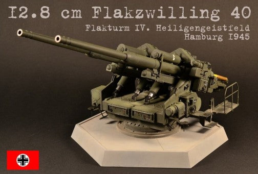 Takom 2023 1/35 WWII German 12.8cm Flak 40 Zwilling Gun