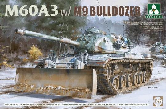 Takom 2137 1/35 M60A3 Tank w/M9 Dozer