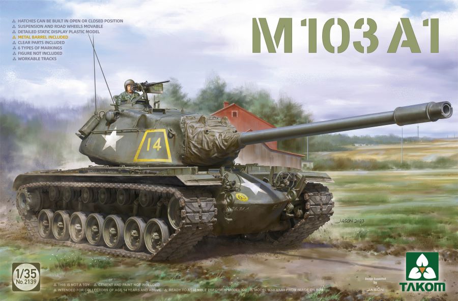 Takom 2139 1/35 M103A1 Heavy Tank
