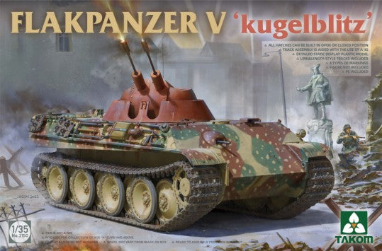 Takom 2150 1/35 Flakpanzer V Kugelblitz Tank