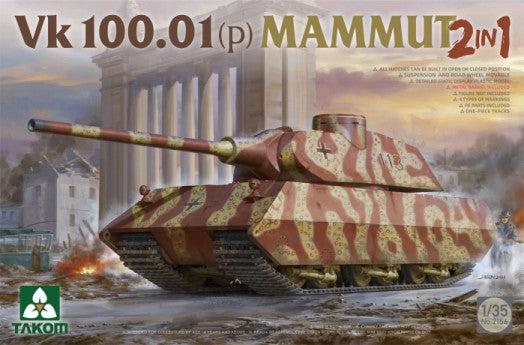 Takom 2156 1/35 Vk 100.01(p) Mammut Tank (2 in 1)