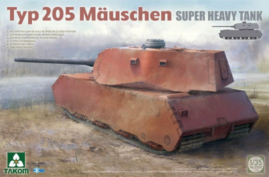 Takom 2159 1/35 Type 205 Mauschen Super Heavy Tank