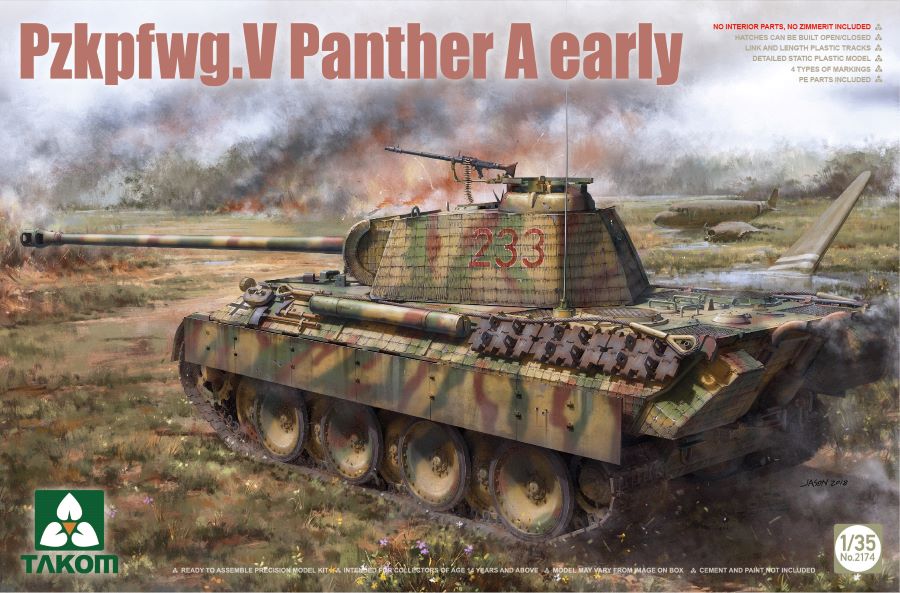 Takom 2174 1/35 PzKpfwg V Panther A Early Tank