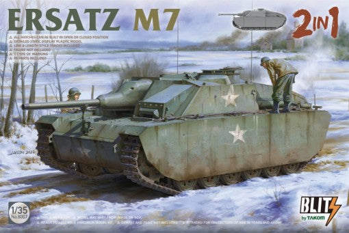 Takom 8007 1/35 Ersatz M7 Tank (2 in 1)